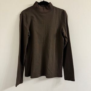 COPY - St John's Bay Brown Long Sleeve Turtleneck